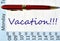 Vacation note