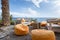 Vacation resort with comfortable seats near the sea at Madeira Island