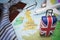 Vacation to Great Britain and tourism concept. Suitcase with United Kingdom flag. 3D rendered illustration