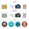 Vacation, travel, wallet, money .Rest and travel set collection icons in cartoon,flat,monochrome style vector symbol