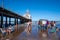 Vacationers enjoy a day at the beach in Mar del Plata, Argentina