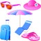 Vacations icon set