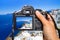 Vacations on Santorini island with the camera