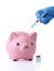 Vaccinating the piggy bank.