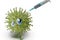 Vaccination against viral disease - 3D-Illustration