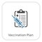 Vaccination Plan Flat Icon