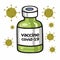 Vaccine Antivirus Anti Coronavirus Covid-19 Virus Vector Drawing Illustration