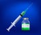 vaccine and Syringe vector