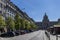 Vaclav Square in Prague on a summer afternoon