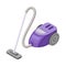 Vacuum Cleaner or Hoover as Household Cleaning Device for Removing Debris from Floor Isometric Vector Illustration