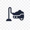 Vacuum cleaner transparent icon. Vacuum cleaner symbol design fr