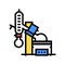 vacuum evaporator color icon vector isolated illustration