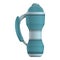 Vacuum insulated water bottle icon, cartoon style