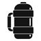 Vacuum insulated water bottle icon, simple style