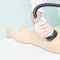 Vacuum massage device. Anti cellulite body correction treatment. Loss weight apparatus. Woman and doctor at medicine salon