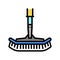 vacuum pool brush color icon vector illustration