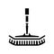vacuum pool brush glyph icon vector illustration