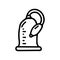 vacuum pump toy line vector doodle simple icon