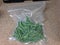 Vacuum-sealed fresh green beans, prepped for sous-vide or for freezer storage