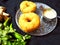 Vada with coconut chatni