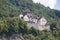 Vaduz castle overlooking central Vaduz, Liechtenstein