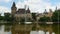 vajdahunyad castle, budapest, hungary, timelapse, zoom out, 4k