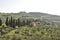 Val d`Enza panoramas, hills, cypresses, fields