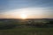 Val d`Orcia also called Valdorcia landscape in Tuscany at sunset, a popular travel destination in Italy