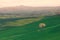 Val D\\\'Orcia landscape spring season sunset lights