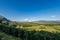 Val di Non - Cultivated fields in Trentino Alto Adige Italy