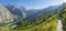 The Val Ferret valley in Italy and peaks Les Courtes, Aiguille de Triolet and Mt. Dolent - Trekking Mont Blank