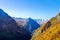 Val Masino - Valtellina IT - Panoramic autumn aerial view