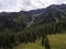 Val Monzoni aerial view, beautiful Dolomites landscape inVal di Fassa Trentino Alto Adige, Italy