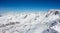 Val thorens Mont Blanc peclet view snowy mountain landscape France alpes