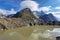 Val VÃ©ny, Aosta Valley, Italy. Miage Lake and Aiguille Noire