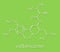 Valbenazine tardive dyskinesia drug molecule. Skeletal formula.