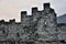 Valcamonica Breno castle walls and window