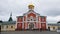 The Valday Iversky Monastery is located on an island in Lake Valdayskoye in Novgorod region. Russia. September 24, 2018