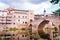 Valderrobres, Spain - July 7, 2021: View from outside the Aragonese town of Valderrobres