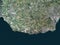 Vale of Glamorgan, Wales - Great Britain. High-res satellite. No