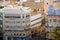 Valencia aerial skyline with calle la Paz