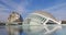 Valencia city of art beautiful modern architecture day light panorama 4k spain