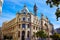 Valencia city Correos building Ayuntamiento square