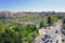 Valencia cityscape, the Turia Gardens park