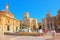 Valencia Fountain Rio Turia on Square of the Virgin Saint Mary,