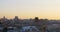 Valencia old town cathedral sunset roof top view 4k spain