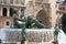 Valencia Plaza de la virgen square with Neptuno fountain