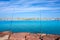 Valencia port and marina view from Pinedo