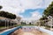 Valencia, Spain - April 29, 2019: Outdoor swimming pool abandoned and dirty