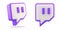 Valencia, Spain - November, 2022: Twitch isolated logo violet icon on white background, cut out face colorful symbol in 3D